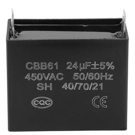 Cbb61 Walfront 783335799954 Starting Run Capacitor Generator 450v Ac 24uf 50/60hz For