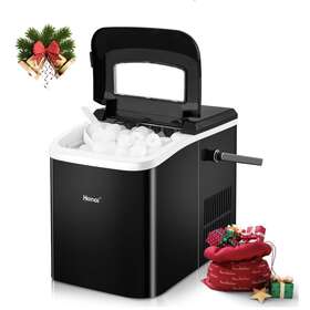 Wa01101 Wanai Portable Self-cleaning Ice Maker 26.5lbs In 24hrs 9 Cubes 8 Mins