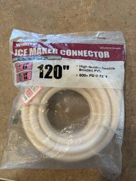 Watts 098268577013 1/4in X 10ft Reinforced Pvc Ice Maker Connector Watts 098268577013 1/4in X 10ft Reinforced Pvc Ice Maker Connector