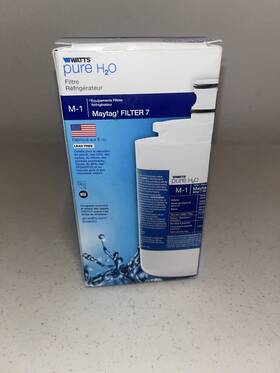 Watts Pure H2o 098268052657 Maytag Refrigerator Replacement Filter 7 Cartridge M-1 Ukf