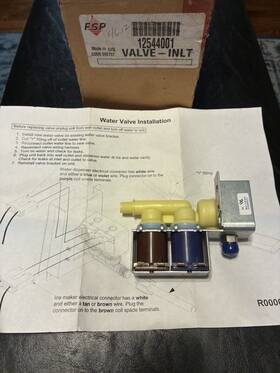 12544001 Whirlpool Oem Fridge Inlet Valve Part# 12544001 Whirlpool Oem Fridge Inlet Valve Part#