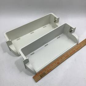 12568801 Whirlpool Lot Of 2 Oem Fridge Tilt Bin No Plastic Clear Cover 915164
