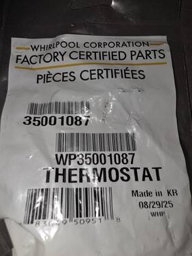 Wp35001087 Whirlpool 35001087 Wp35001087 Whirlpool 35001087