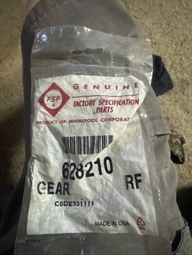 628210 Whirlpool Whirpool Icemaker Drive Gear Oem Unopened Brand New