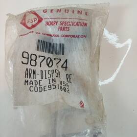 987074 Whirlpool Arm Genuine Oem Silver Black Bumper