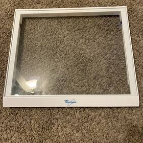 Abs2187172 Whirlpool Pre-owned Plastic Refrigerator Shelf With Glass 17x14.5 In