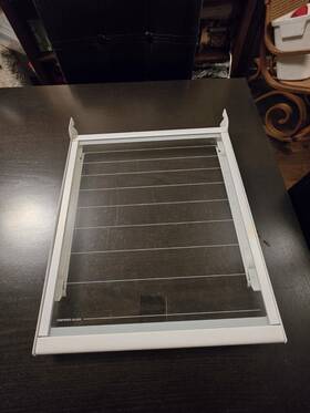 Oem2402591813 Whirlpool Pan Shelf Cantilever With Glass Oem24026134