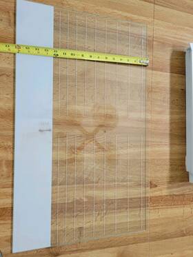 Ps11739007 Whirlpool Refrigerator Glass For Crisper Shelf Part# Tempered