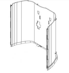 W11045975 Whirlpool W10215699 Dispenser Door Shield For Wrx735sdhz Refrigerator