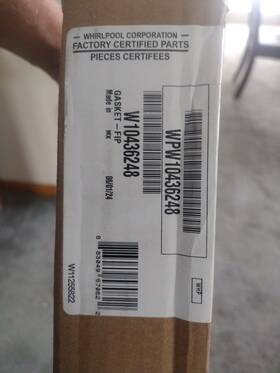 W10436248 Whirlpool Refrigerator Door Gasket