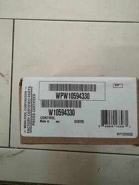 W10594330 Whirlpool Refrigerator Control