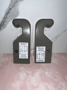 W10781438 Whirlpool W10781436 Oem Light Gray Left Right Hinge Covers Kitchenaid W10781438 Whirlpool W10781436 Oem Light Gray Left Right Hinge Covers Kitchenaid