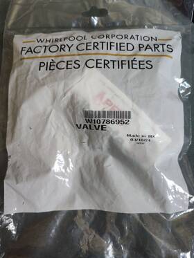W10786952 Whirlpool New Genuine Oem Refrigerator Water Pressure Regulator Valve