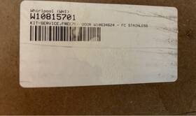 W10815701 Whirlpool Freezer Door Panel Stainless Steel Built-in