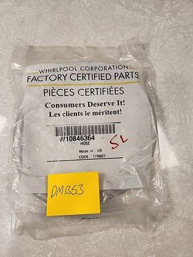 W10846364 Whirlpool Hose Oem W10846364 Whirlpool Hose Oem