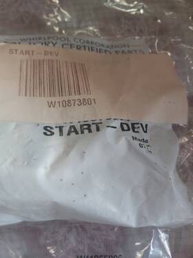 W10873801 Whirlpool Refrigerator Start Relay