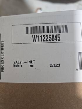 W11225845 Whirlpool Water Inlet Valve W11225845 Whirlpool Water Inlet Valve