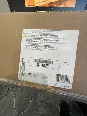 W114450223 Whirlpool W11450223 Handle W114450223 Whirlpool W11450223 Handle