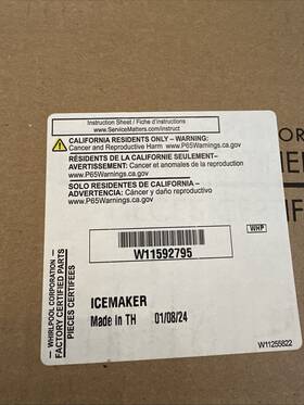 W11592795 Whirlpool Brand New Oem Ice Maker