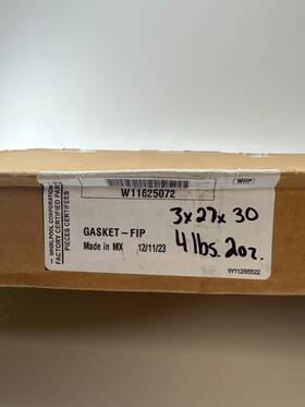 W11625072 Whirlpool Genuine Oem Refrigerator Gasket-fip - Grey