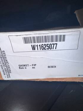 W11625077 Whirlpool Refrigerator Door Gasket Size By Color Gray
