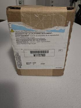 W11727933 Whirlpool Genuine Oem Refrigerator Evaporator Fan Motor