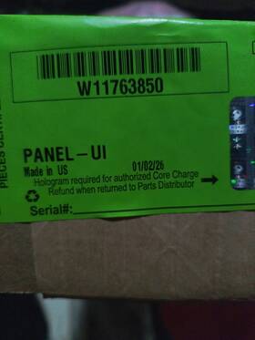 W11763850 Whirlpool Upright Freezer Panel Oem Part Free Shipping