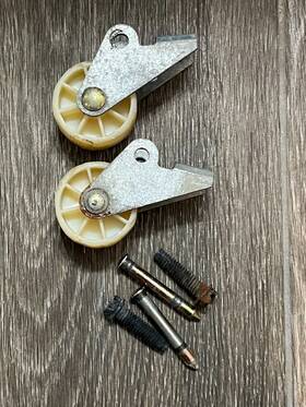 W11594405 Whirlpool Wp2166108 2x Refrigerator Cabinet Roller Wheel And Rivet Pin 8
