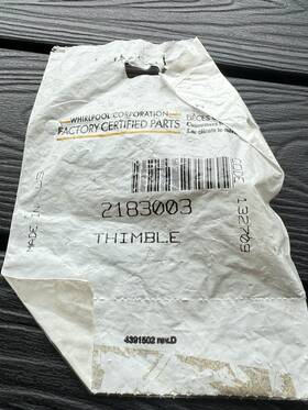 Wp2183003 Whirlpool New Oem Refrigerator Thimble 2262054 450416 Ah327750