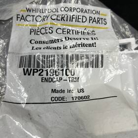 Wp2196100 Whirlpool Refrigerator Door Shelf Endcap G1g Wp2196100 Whirlpool Refrigerator Door Shelf Endcap G1g