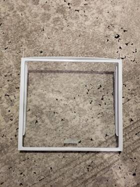 Wp2223288 Whirlpool Refrigerator Glass Shelf With Glides Part # 2223288 Wp2223288 Whirlpool Refrigerator Glass Shelf With Glides Part # 2223288