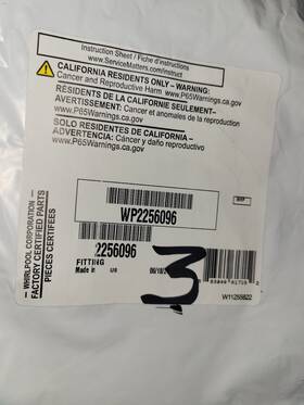 Wp2256096 Whirlpool New Oem Refrigerator Ice Maker Water Supply Tube Lgtyjf