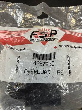 Wp4387835 Whirlpool New Genuine Oem Refrigerator Overload And Relay Kit Wp4387835 Whirlpool New Genuine Oem Refrigerator Overload And Relay Kit