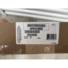 Wpw10139483 Whirlpool Refrigerator Condenser Fan Blade Black New Oem Part