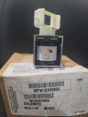 Wpw10309866 Whirlpool Solenoid