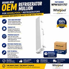 Wpw10311757 Whirlpool W10311757 Mullion Rail New Original In Factory Box
