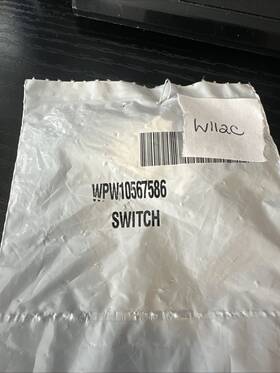 Wpw10567586 Whirlpool New In Sealed Bag Switch Oem Part