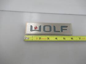811172 Wolf Stove Range Oven Logo Plate