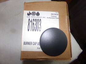 816303 Wolf Gas Range Burner Cap Black. New In Open Box