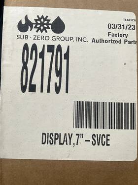 821791 Wolf Oem Oven Control Board 7 Inch Display M-series