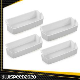 V-04rda0004awt Ylwspeed20 4pcs White Shelf Bin For Kenmore Whirlpool Refrigerator 218719 #218717 1156713