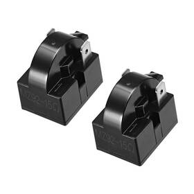 Zaplyte 714998898241 2 Pcs 15 Ohm Pin Refrigerator Relay Black
