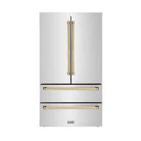 Rbivhz-cb-36 Zline 4 Gold Autograph Edition Handles For Freestanding Refrigerators Rfmhz-36-g