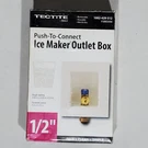 Tectite Apollo Push-to-connect Ice Maker Outlet 1/2" Brass Plastic Fsbboxim. Fixed Price $36.99.