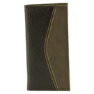 American Bison 1722BR Tall Rodeo Wallet Two Tone Brn. Fixed Price $32.39.