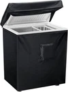 Black Chest Freezer Cover, Waterproof Covers Compact For 3.5 Cubic Fee. Fixed Price $29.90.