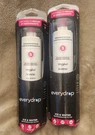 Genuine Everydrop Refrigerator Whirlpool Water Filter Pair EDR5RXD1 2PK Sealed. Fixed Price $37.98.