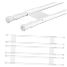 Zubebe Pcs Double Rv Refrigerator Bar Adjustable Spring 19.7-35.4 Inch White. Fixed Price $53.06.