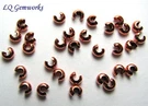 100 Ea Copper 3.5MM Crimp Covers. Fixed Price $9.20.