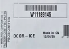 New Genuine Oem Whirlpool Refrigerator Part - W11189145. Fixed Price $54.69.